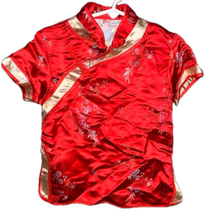 NO:020 Solz Squirrel children’s red/gold shirt size 4T